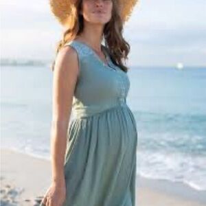 Seraphine Light Blue Maternity Dress